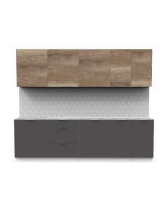 Кухонный гарнитур Интермебель Микс Топ-9 2.6м без столешницы