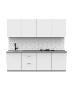 Кухонный гарнитур Интермебель Микс Топ-8 2.4м