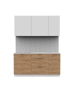 Кухонный гарнитур Интермебель Микс Топ-2 1.6м без столешницы