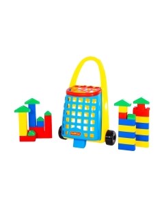 Конструктор Полесье Забавная тележка с конструктором Беби / 46888