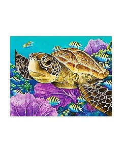 Набор алмазной вышивки Морская черепаха / WD2428 Wizardi