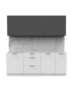 Кухонный гарнитур Интермебель Микс Топ-6 2.1м без столешницы