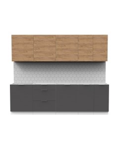 Кухонный гарнитур Интермебель Микс Топ-9 2.6м без столешницы