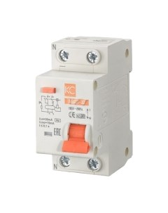 Дифференциальный автомат КС АВДТ-32 ELE 1P+N 10А/10мА тип АС х-ка C 4.5кА / 72637 Кс