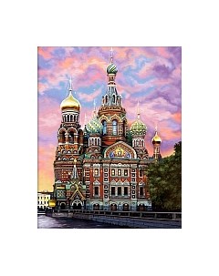 Набор алмазной вышивки Храм Спаса на Крови / АЖ-1628 Алмазная живопись