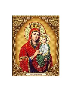 Набор алмазной вышивки Икона Споручница Грешных / АЖ-5058 Алмазная живопись