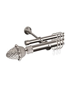 Карниз для штор АС ФОРОС Grace D25Г/16Г составной + наконечники Магнолия Ас форос