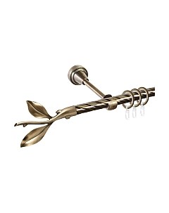 Карниз для штор АС ФОРОС Grace D16K составной + наконечники Лист ветка Ас форос