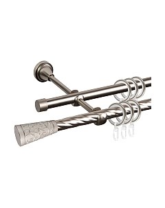 Карниз для штор АС ФОРОС Grace D16K/16Г составной + наконечники Севилья Ас форос