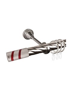 Карниз для штор АС ФОРОС Grace D25К + наконечники Изольда красный Ас форос