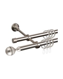 Карниз для штор АС ФОРОС Grace D16Г/16Г + наконечники Кортеза Ас форос