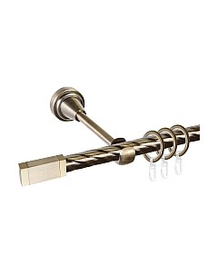 Карниз для штор АС ФОРОС Grace D16К + наконечники Квадро золото Ас форос