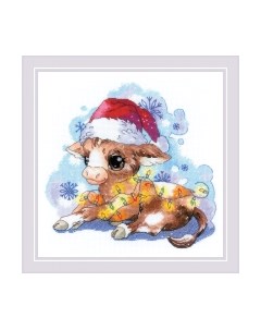 Набор для вышивания Новогодний бычок / 1898 Риолис