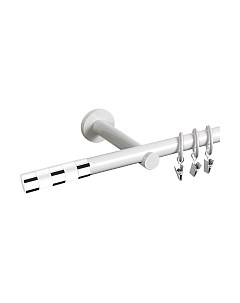 Карниз для штор АС ФОРОС Dance D19Г + наконечники Валес белый Ас форос