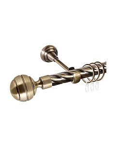 Карниз для штор АС ФОРОС Grace D25К составной + наконечники Триест Ас форос