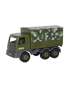 Фургон игрушечный Полесье Автомобиль бортовой тентовый военный Престиж / 49148