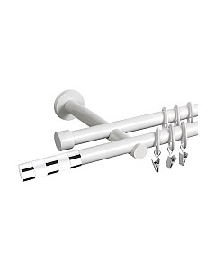 Карниз для штор АС ФОРОС Dance D19Г/19Г + наконечники Валес хром Ас форос