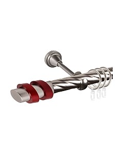 Карниз для штор АС ФОРОС Grace D25К + наконечники Вена красный Ас форос