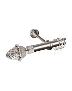 Карниз для штор АС ФОРОС Grace D25Г составной + наконечники Магнолия Ас форос