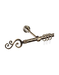 Карниз для штор АС ФОРОС Grace D16K + наконечники Лоза Ас форос