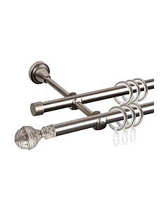 Карниз для штор АС ФОРОС Grace D16Г/16Г + наконечники Ампир Ас форос