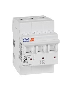 Выключатель автоматический КЭАЗ OptiDin BM63-3C6-4.5-УХЛ3 / 326810 Кэаз
