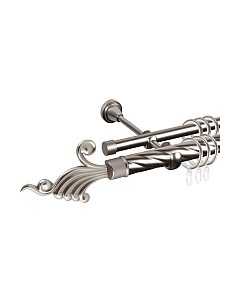 Карниз для штор АС ФОРОС Grace D25К/16Г составной + наконечники Фантазия Ас форос