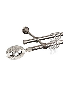 Карниз для штор АС ФОРОС Grace D16K/16Г + наконечники Игнацио Ас форос