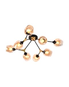 Потолочный светильник Mirastyle MH-2374B/8 Gold+BK