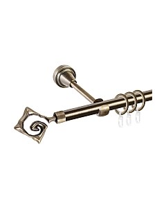 Карниз для штор АС ФОРОС Grace D16Г составной + наконечники Лабиринт Ас форос