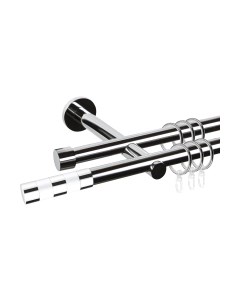 Карниз для штор АС ФОРОС Dance D19Г/19Г + наконечники Валес белый Ас форос