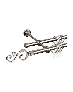 Карниз для штор АС ФОРОС Grace D16Г/16Г + наконечники Лоза Ас форос