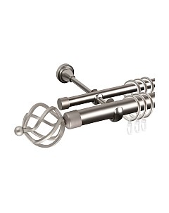 Карниз для штор АС ФОРОС Grace D25Г/16Г составной + наконечники Булава Ас форос