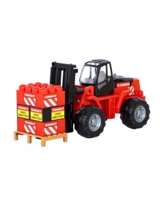 Автомобиль игрушечный Полесье Автокар Mammoet с конструктором / 62734