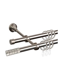 Карниз для штор АС ФОРОС Grace D16Г/16Г составной + наконечники Крис Ас форос