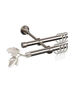 Карниз для штор АС ФОРОС Grace D16Г/16Г + наконечники Лист ветка Ас форос