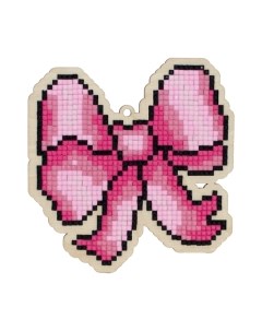 Набор алмазной вышивки Розовый бант / WWP158 Wizardi