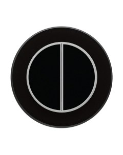 Выключатель DeLUMO Ronda 9005 двухканальный клавишный Delumo