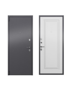 Входная дверь Torex LF1 Alfa LT MP темно-серый букле графит/СК-69 бьянко