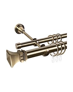 Карниз для штор АС ФОРОС Grace D25Г/16Г составной + наконечники Эмпория Ас форос