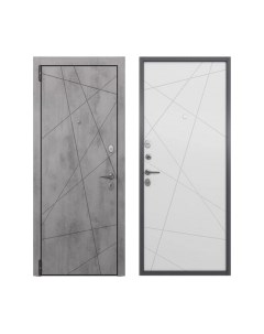 Входная дверь LF3 Alfa LT РP А-26 бетон темный/А6-26 бьянко Torex