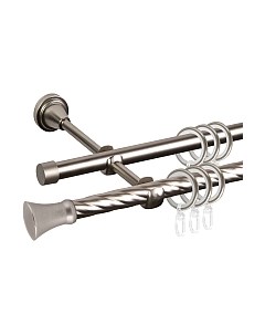 Карниз для штор АС ФОРОС Grace D16K/16Г составной + наконечники Монако Ас форос