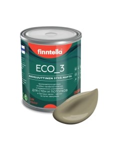 Краска Eco 3 Wash and Clean Ruskea Khaki / F-08-1-1-LG157 Finntella