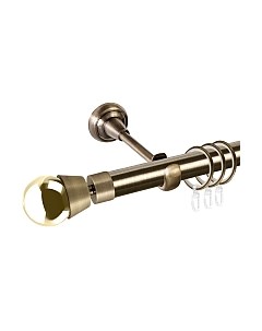 Карниз для штор Grace D25Г + наконечники Жемчужина золото Ас форос