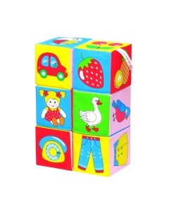 Развивающая игрушка Мякиши Кубики Предметы / 001