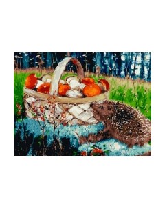 Картина по номерам БЕЛОСНЕЖКА Грибное лукошко / 977-AS Белоснежка