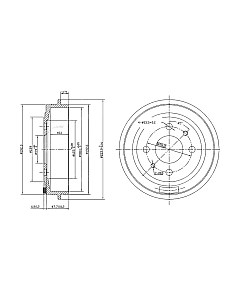 Тормозной барабан Patron PDR1045 Патрон