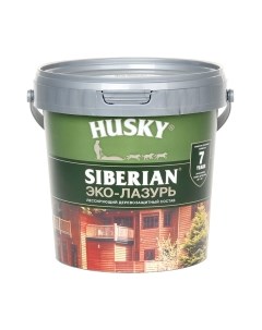 Лазурь для древесины Husky Siberian Эко-Лазурь Полуматовая Husky siberian