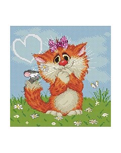 Набор для вышивания БЕЛОСНЕЖКА Рыжая кошечка / 121-14 Белоснежка