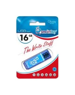 USB flash накопитель SmartBuy Glossy Blue 16GB (SB16GBGS-B) Smartbuy
